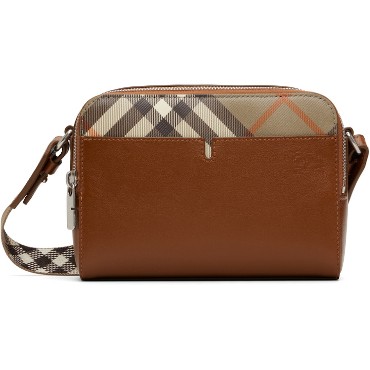 Photo: Burberry Tan Pop Check Crossbody Bag