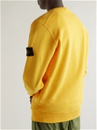 Stone Island - Logo-Appliquéd Cotton-Jersey Sweatshirt - Yellow