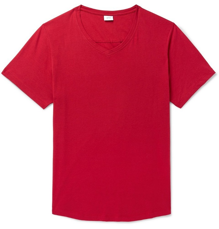 Photo: Onia - Cotton and Modal-Blend Jersey T-Shirt - Men - Red