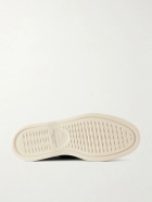Officine Creative - Frame 001 Suede Penny Loafers - Black