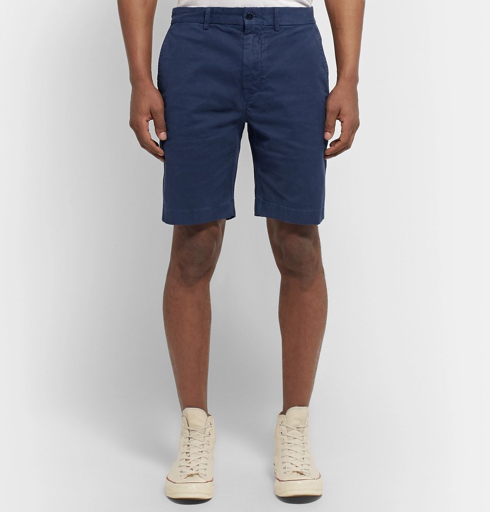 Alex Mill - Stretch Cotton-Twill Chino Shorts - Storm blue