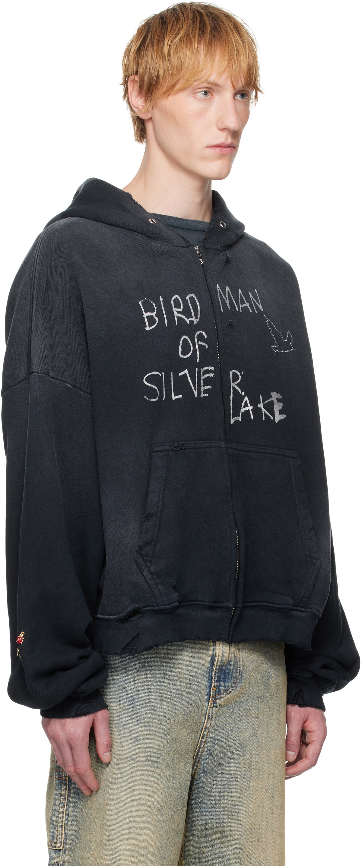 PALY Black 'Birdman Of Silver Lake' Zip Hoodie