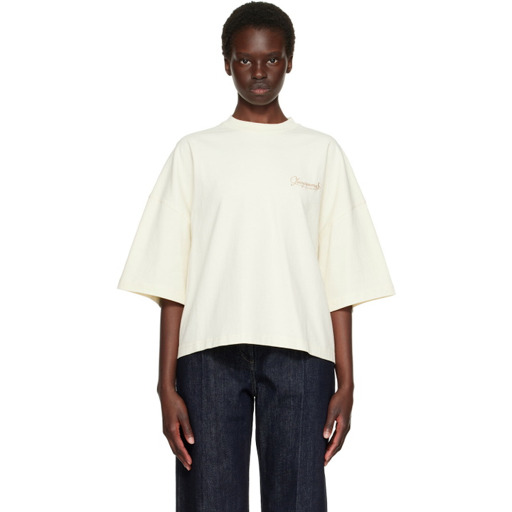 Photo: JACQUEMUS Beige 'The Corto' T-shirt