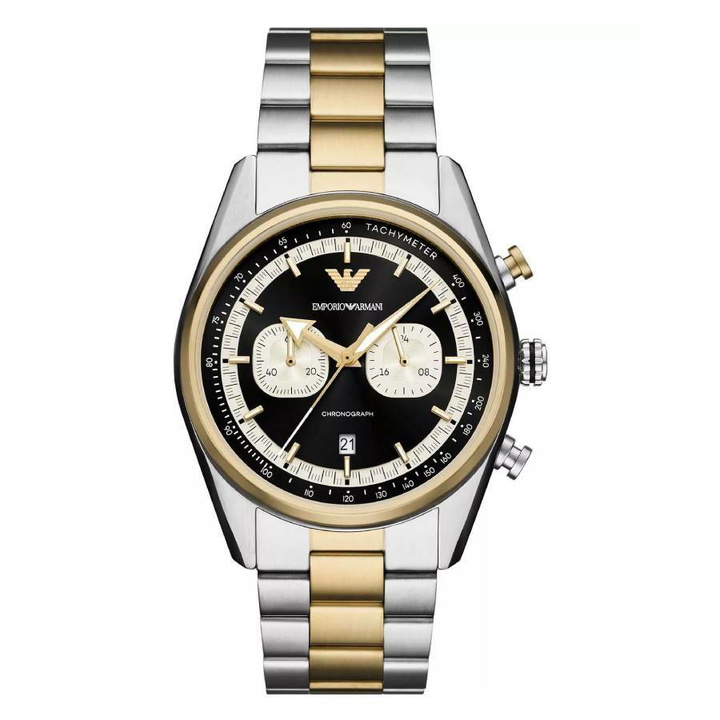 Photo: Armani Racer Chronograph Quartz Black Dial Mens Watch AR11678