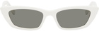 Saint Laurent White SL 277 Sunglasses