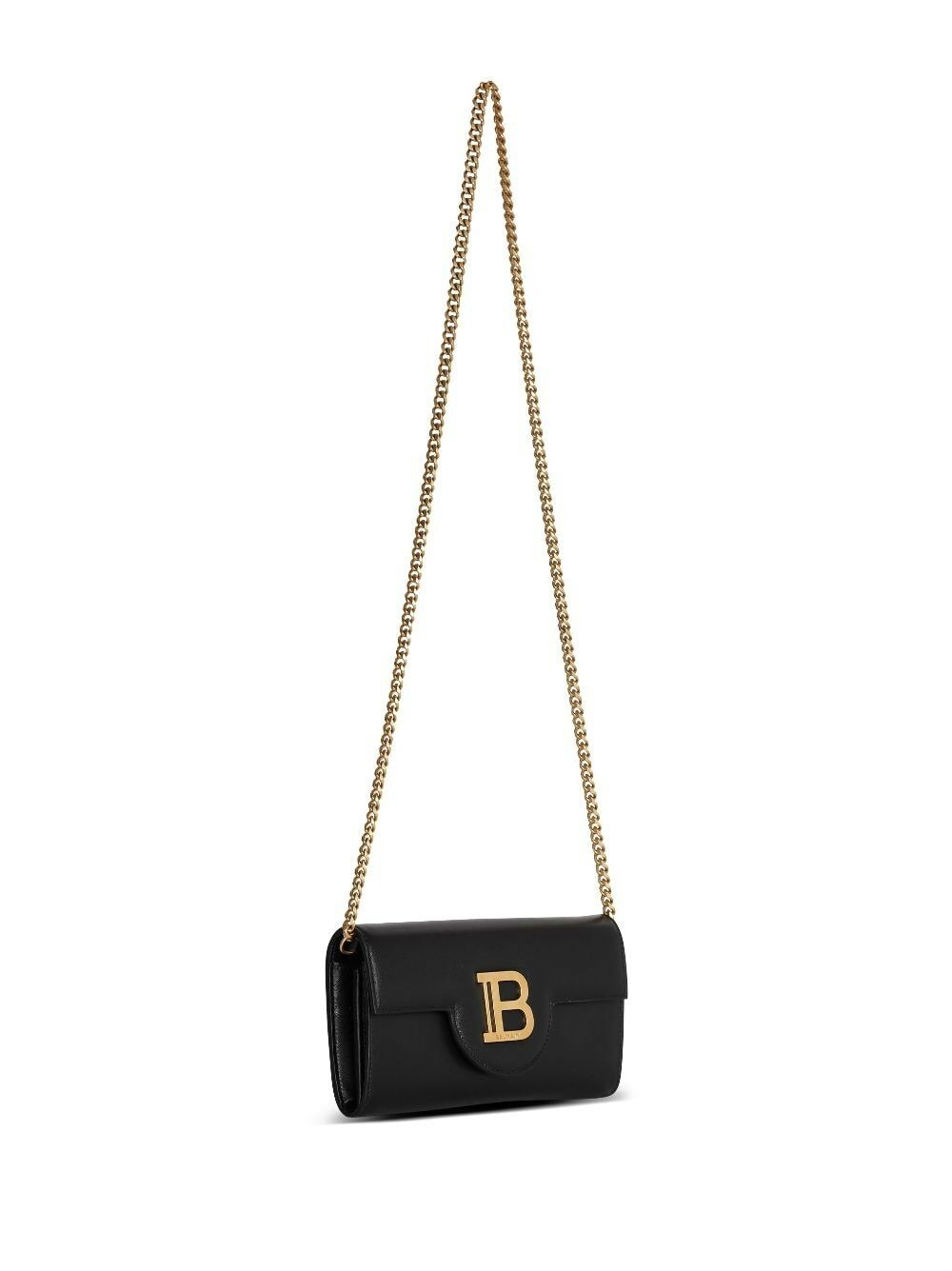 BALMAIN - B-buzz Leather Wallet On Chain Balmain