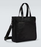 Kiton Leather-trimmed tote bag