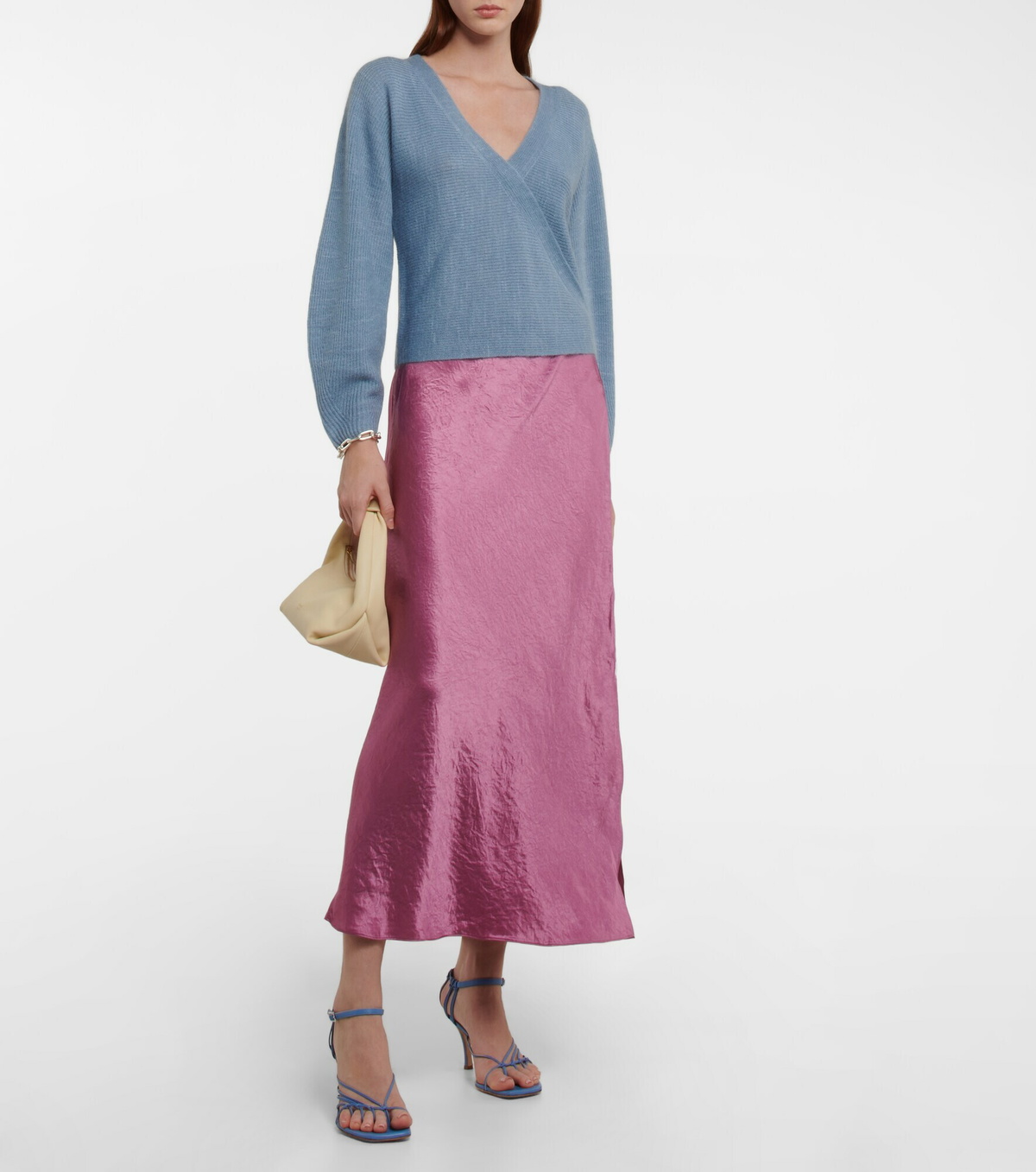 Vince - Wrap-front wool-blend sweater