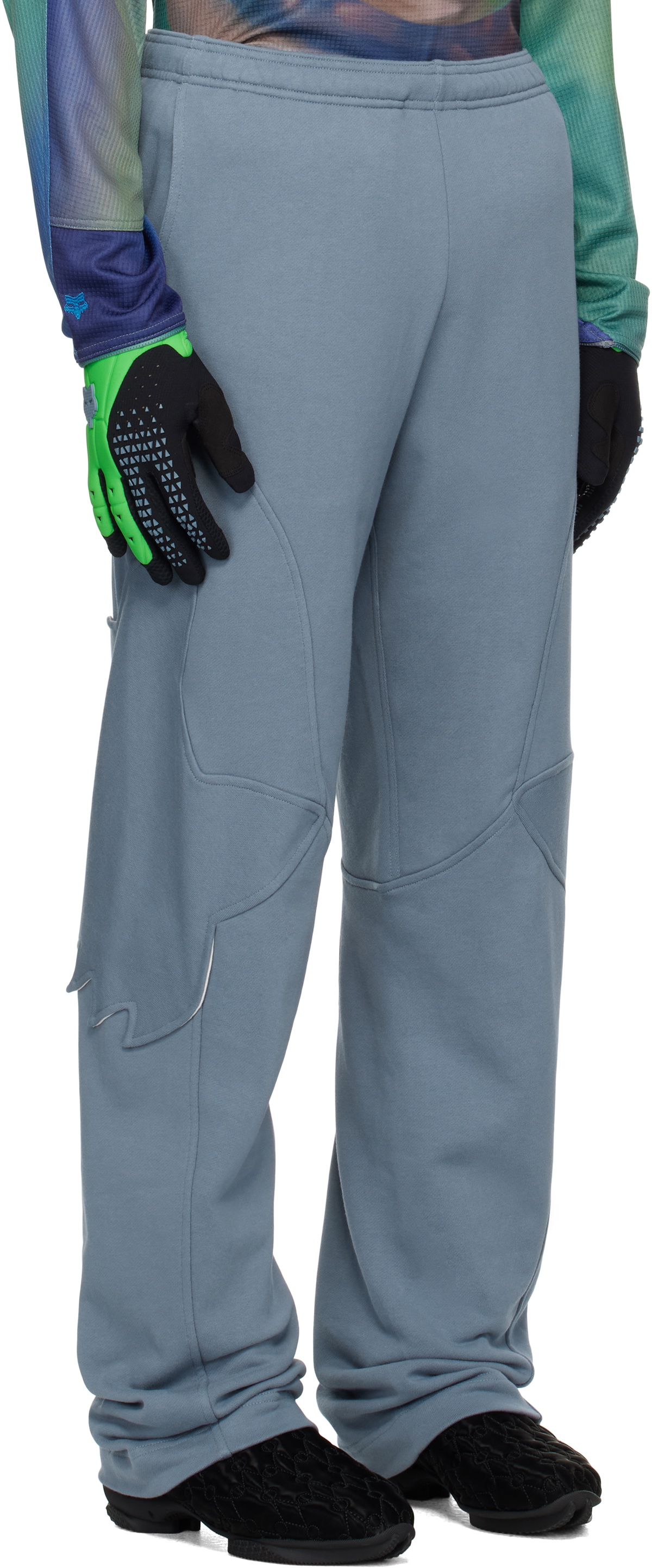 Kiko Kostadinov Blue Fox Racing Edition Fox Fleece Sweatpants Kiko