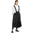 Comme des Garcons Comme des Garcons Black Jacquard Asymmetric Shoulder Strap Skirt