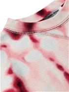 ISABEL MARANT - Mike Tie-Dyed Fleece-Back Cotton-Blend Jersey Sweatshirt - Red