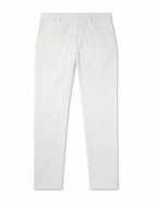 Zegna - Straight-Leg Garment-Dyed Stretch-Cotton Twill Chinos - White