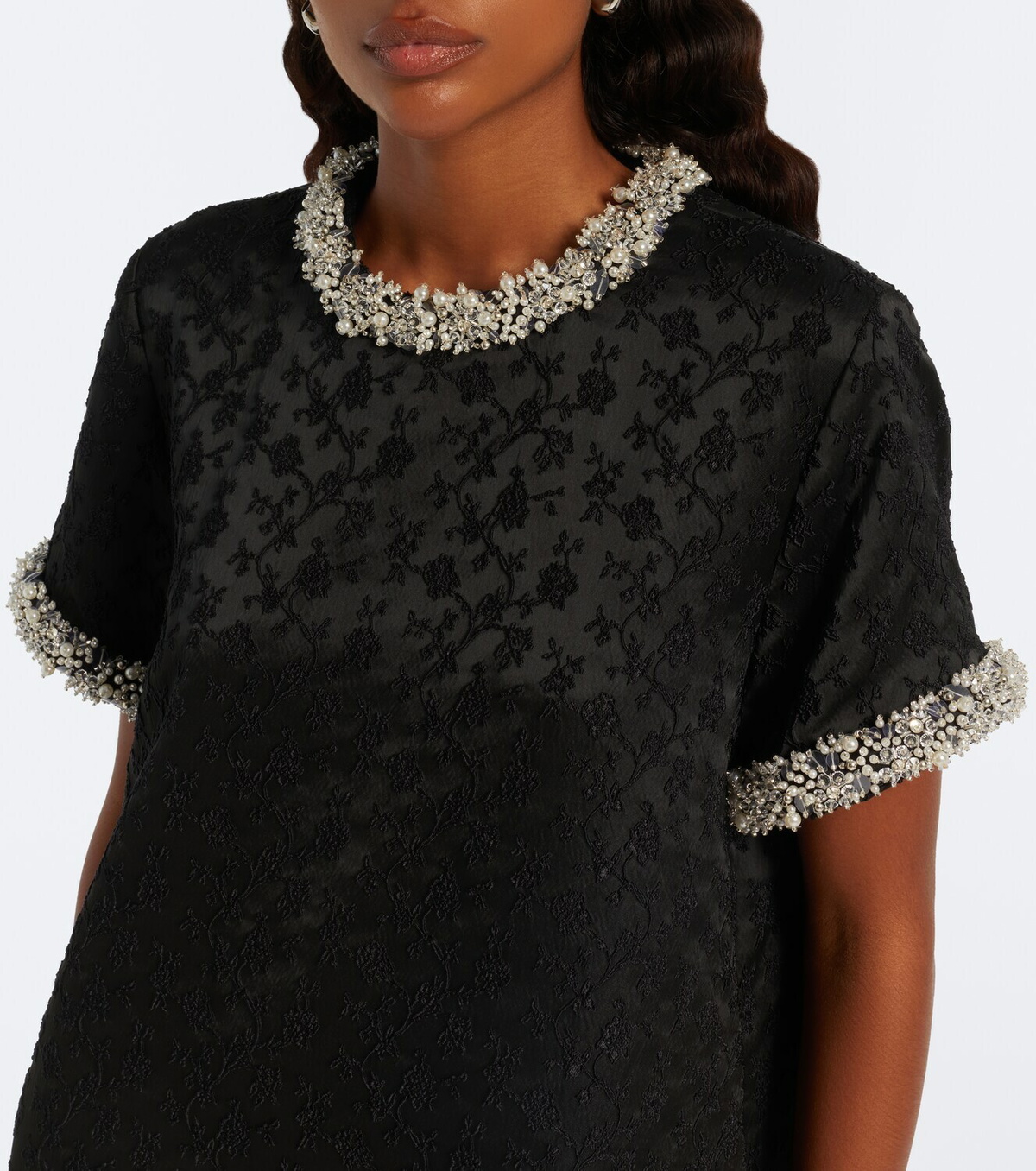 Simkhai Alison embellished jacquard minidress