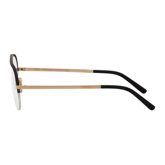 VIU Gold and Black The Nomad Glasses