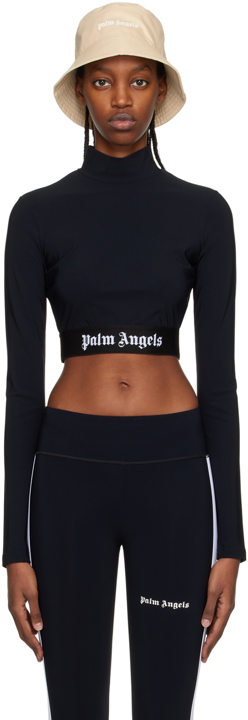 Angel Apparel - Lace Up Mock Neck Top