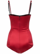 DOLCE & GABBANA Stretch Silk Satin Bodysuit