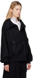 YOHJI YAMAMOTO Black R-Flight Jacket