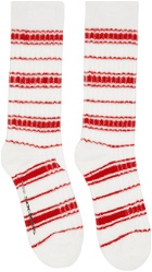 SOCKSSS Two-Pack Red & White Socks