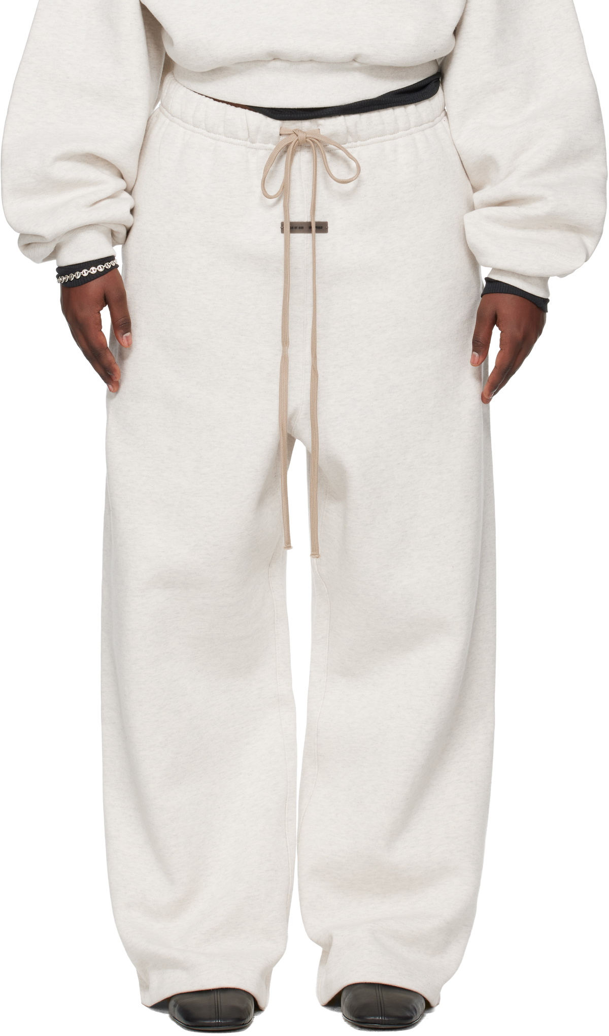 Fear of God ESSENTIALS: Gray Holiday Lounge Sweatpants | SSENSE
