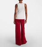 Rabanne Embellished cotton-blend tank top