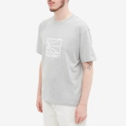 PACCBET Men's Sun Logo T-Shirt in Grey Melange