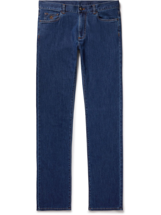 Photo: CANALI - Slim-Fit Tapered Jeans - Blue