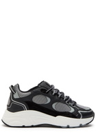 Cleens Pulse Runner Panelled Mesh Sneakers White And Black