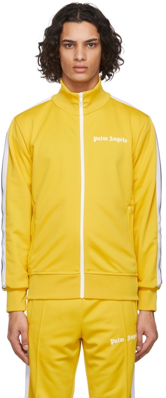 Photo: Palm Angels Yellow Classic Track Jacket