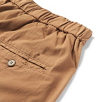 Barena - Tapered Stretch-Cotton Drawstring Trousers - Men - Tan