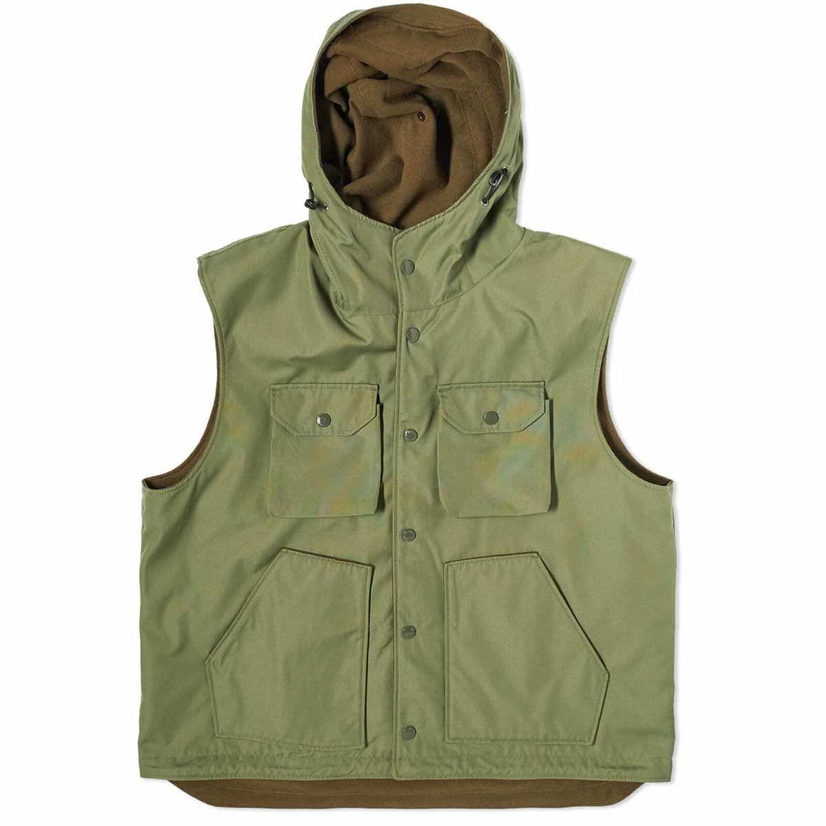 Engineered Garments Men's Field Vest in Olive Engineered Garments