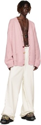 VETEMENTS Pink Button Cardigan