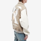 Represent Men's Storms In Heaven Varsity Jacket in Mushroom