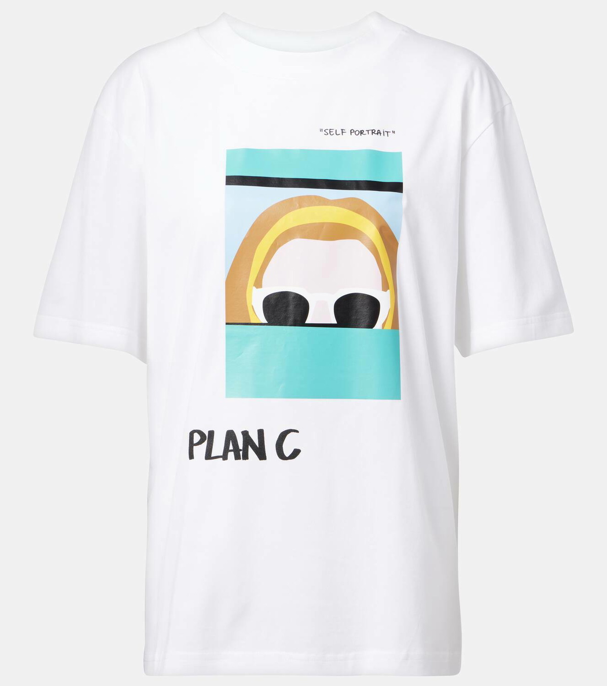 Plan C Printed cotton jersey T-shirt