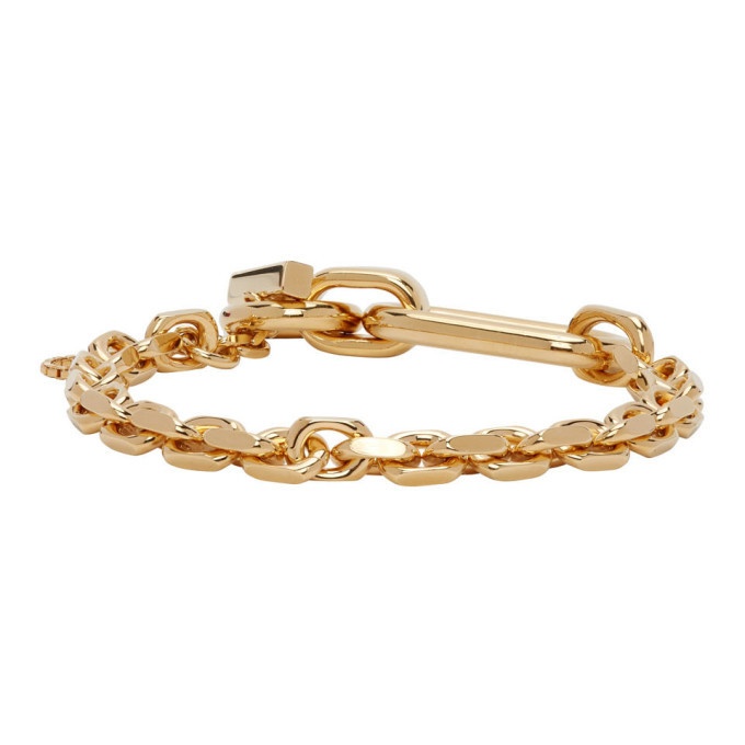 Chains Gold Plated Bracelet in Silver - Bottega Veneta