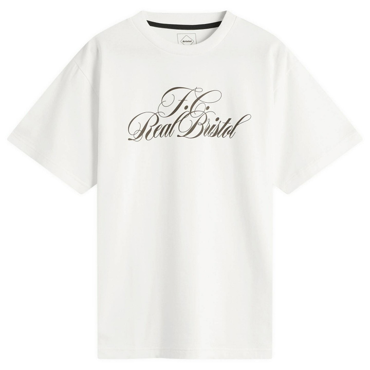 Photo: F.C. Real Bristol Men's Script T-Shirt in White