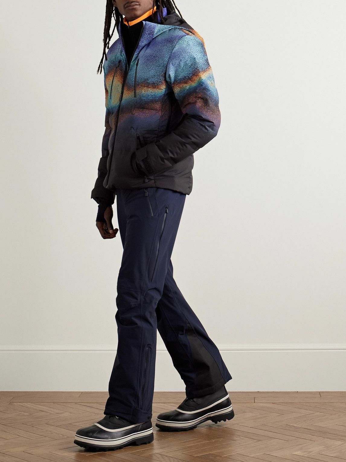 Aztech Mountain - Nuke Suit Printed Quilted Hooded Down Ski Aztech Mountain - Nuke Suit Printed Quilted Hooded Down Ski
