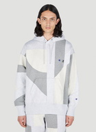 Champion x Anrealage Contrast Panel Hooded Sweatshirt