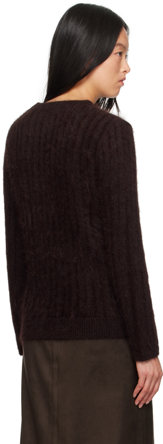 Youth Burgundy Hairy Sweater