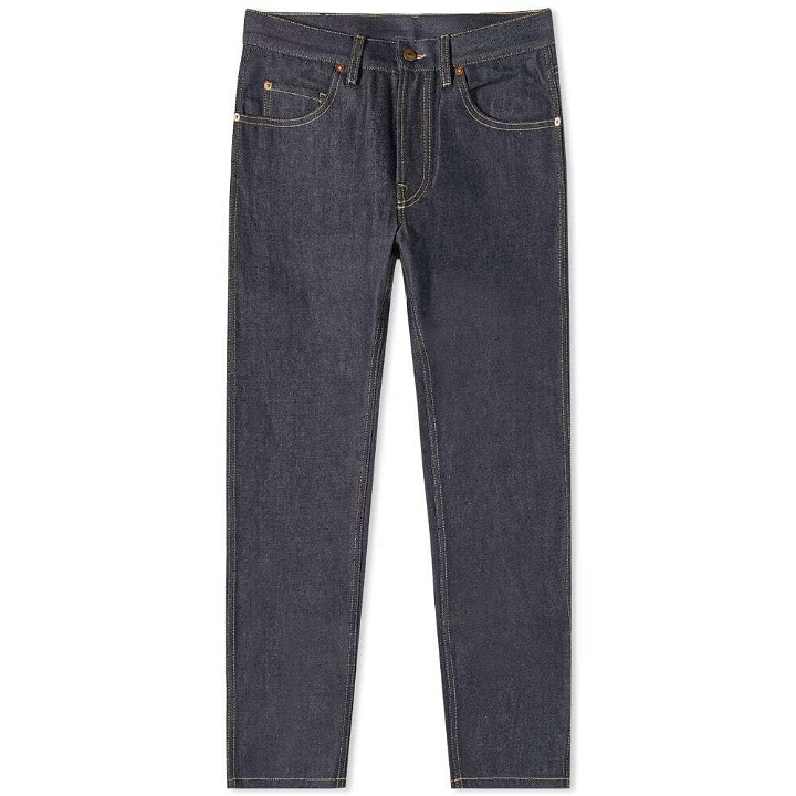 Photo: Gucci Men's Tapered 5 Pocket Washed Jean in Blue