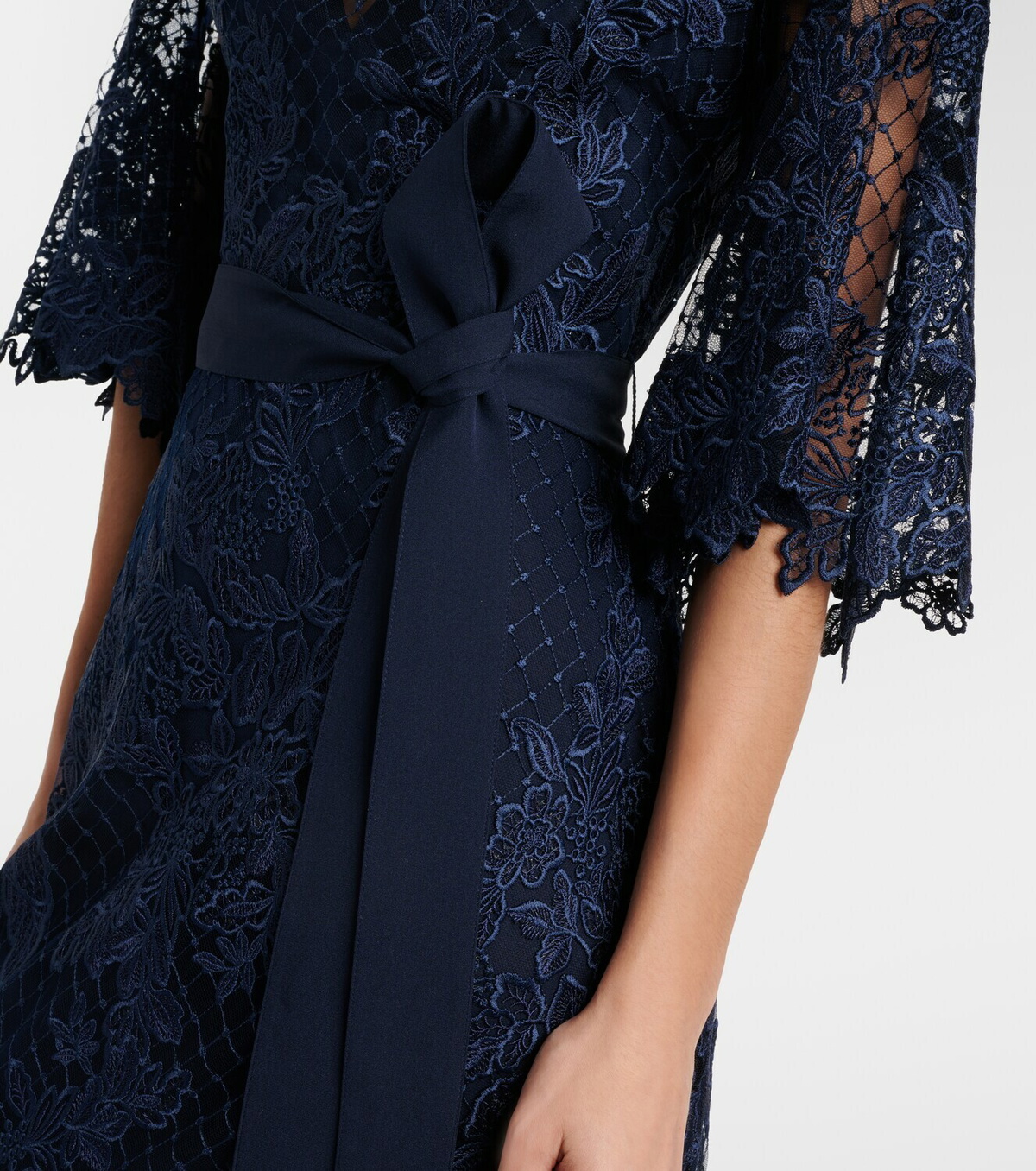 Elie Saab Embroidered lace and tulle gown