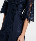 Elie Saab Embroidered lace and tulle gown