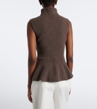 Róhe Ribbed wool and cashmere turtleneck top