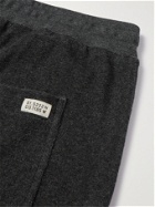 OLIVER SPENCER LOUNGEWEAR - Ashbourne Cotton-Blend Terry Drawstring Shorts - Gray