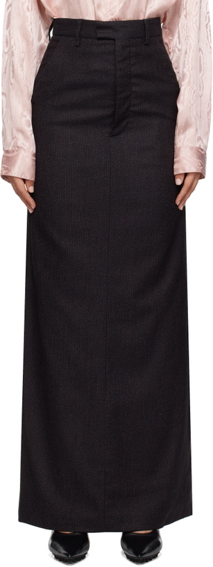 Photo: Martine Rose Black Tailored High Waisted Maxi Skirt