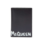 Alexander McQueen Men's Small Fold Billfold Wallet in Black/White