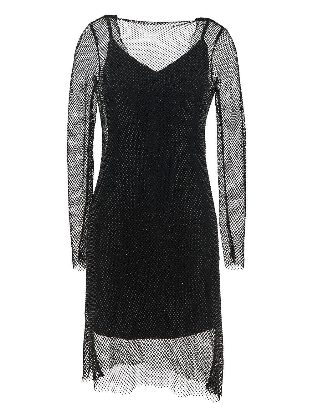 Vezzo Short Embroidered Mesh Dress With Crystal Max Mara