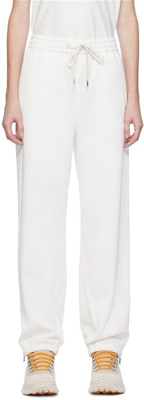 Photo: Moncler White Drawstring Lounge Pants