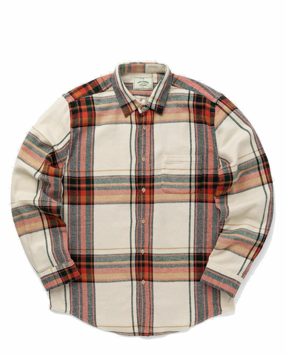 Photo: Portuguese Flannel Nords Red/Beige - Mens - Longsleeves