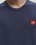 The North Face TNF Red Box S/S Tee Blue Mens Shortsleefe