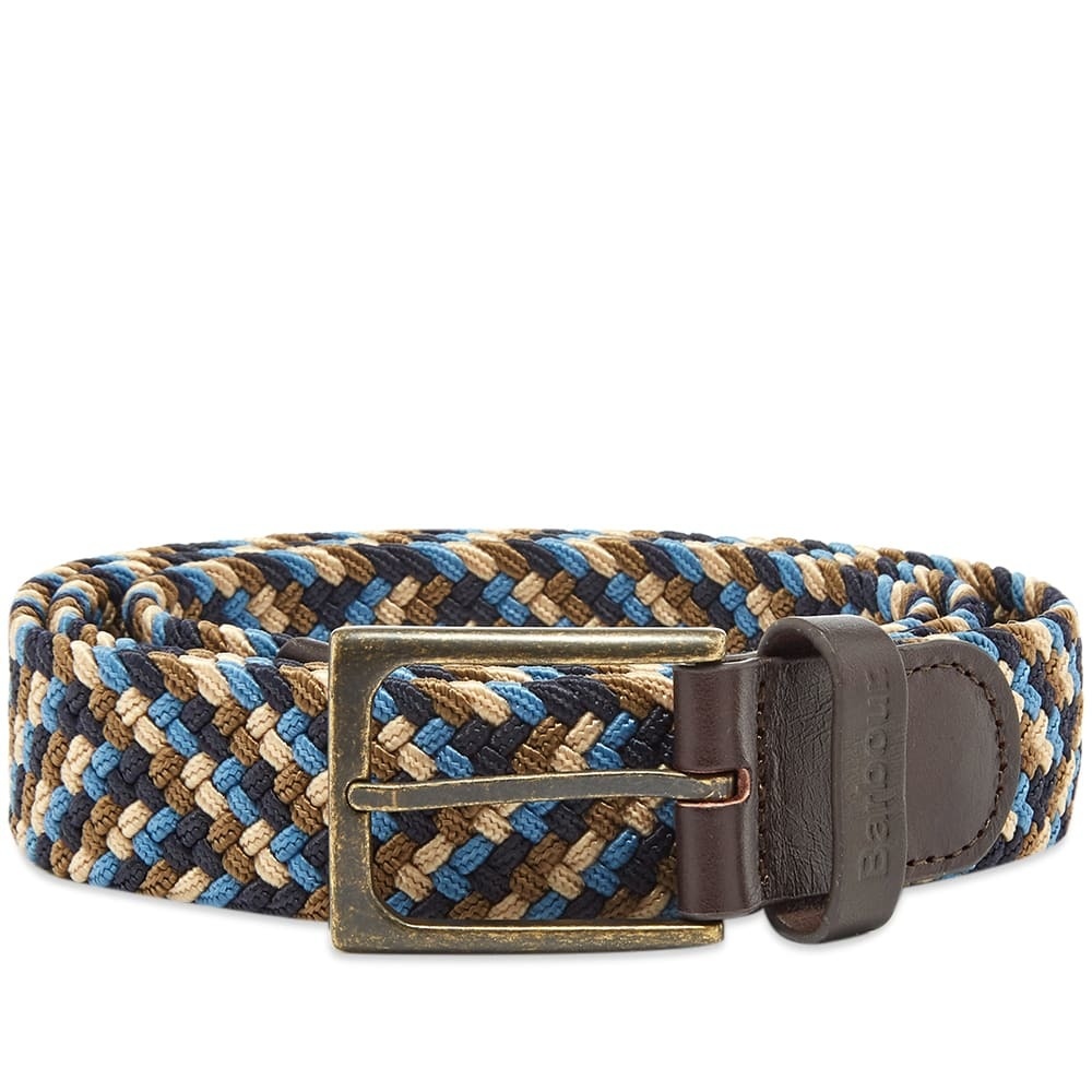 Photo: Barbour Ford Belt Blue, Navy & Stone